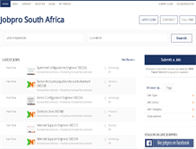 Tablet Screenshot of jobpro.co.za